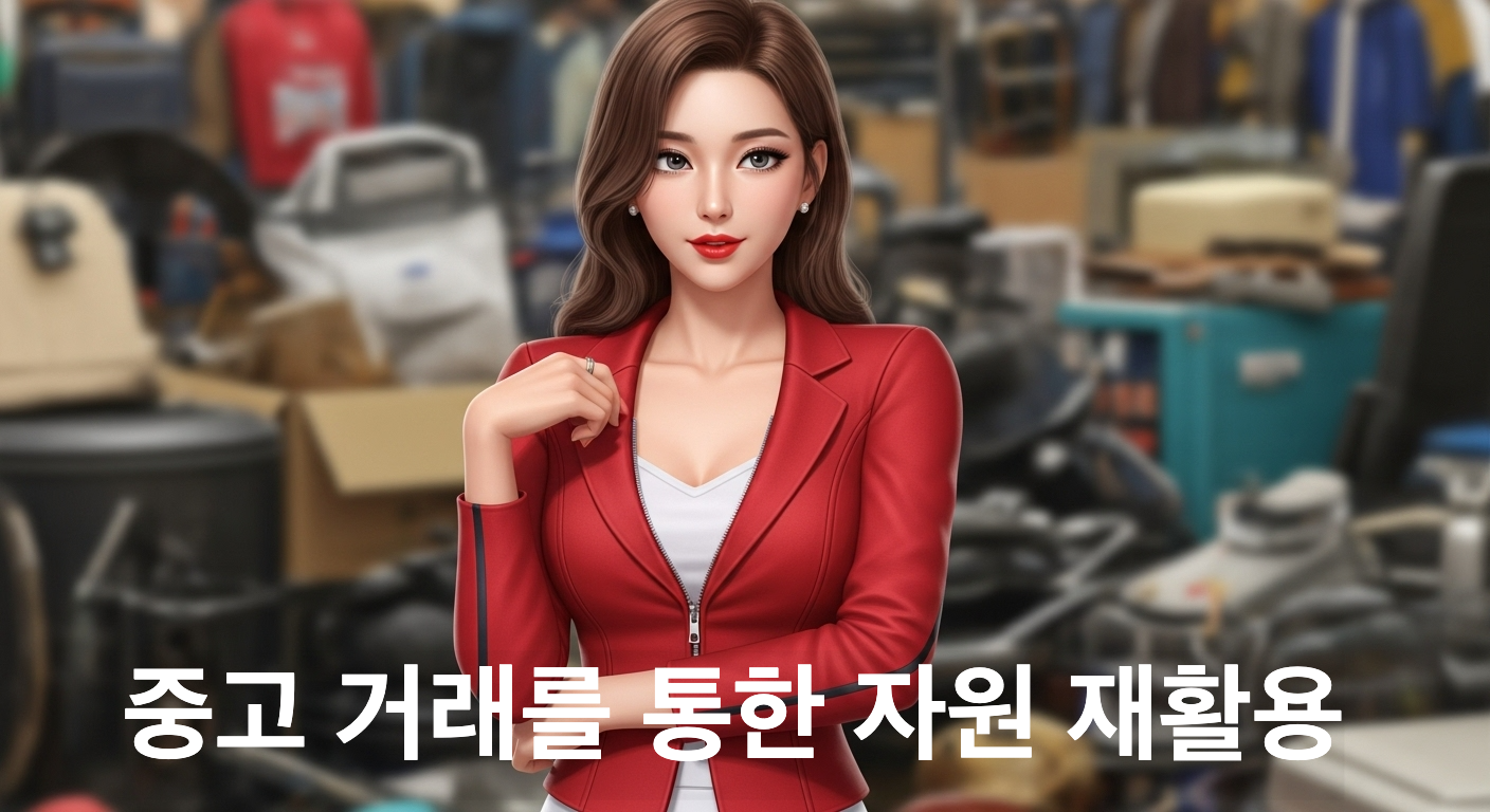 중고거래 시장에 나가있는 리포터