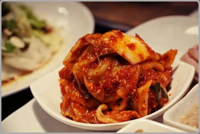 김치전의 재료 배추김치