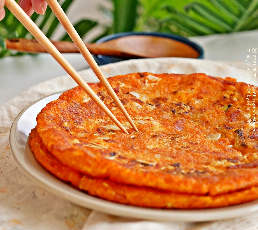 베이컨 김치전 파전 바삭바삭 만들기 팁 김치전 바삭바삭 만드는 법, 맛있는 2