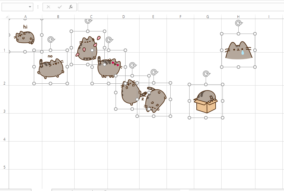 복잡하게 나열된 이미지
