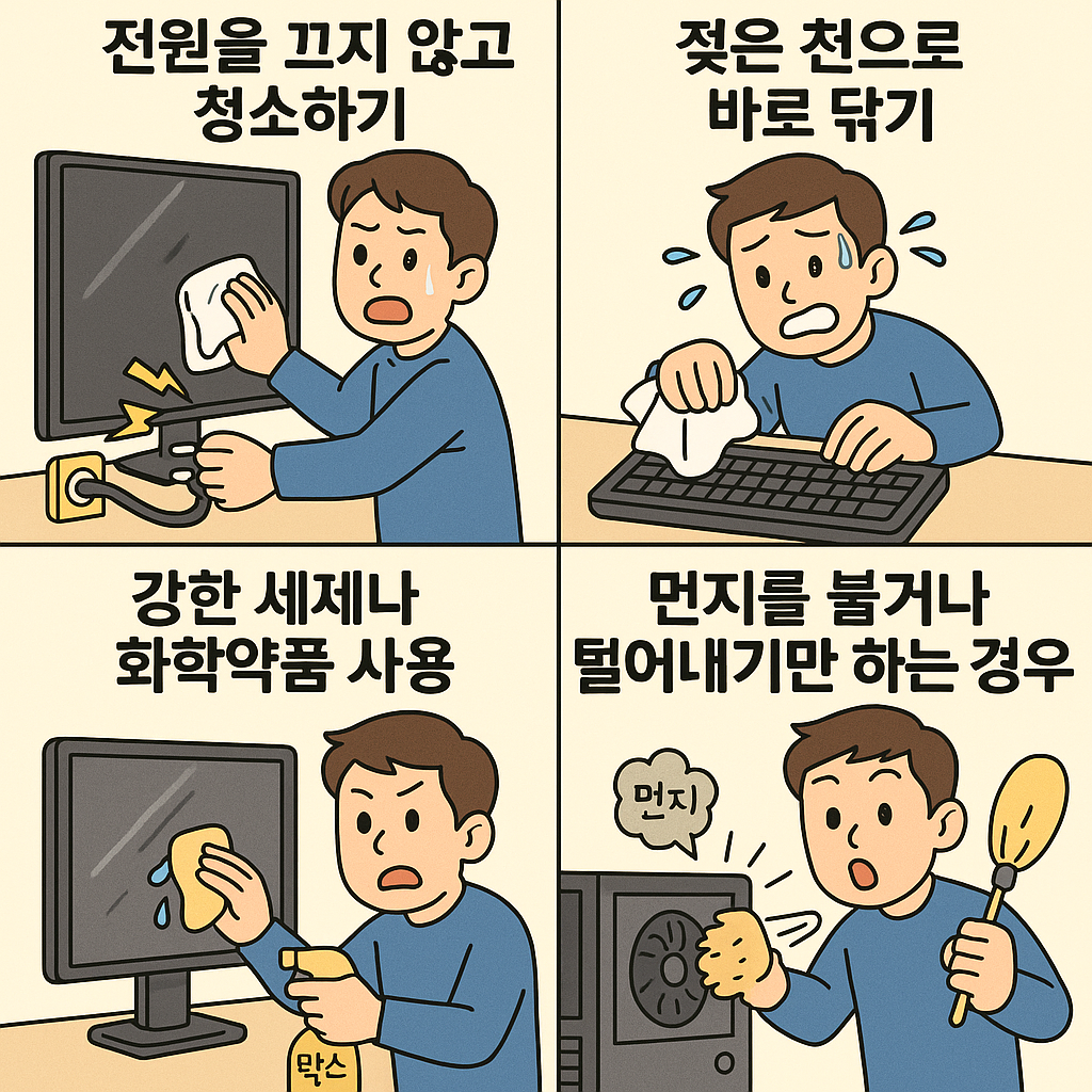 전자제품 청소할 때 피해야 할 실수 5가지