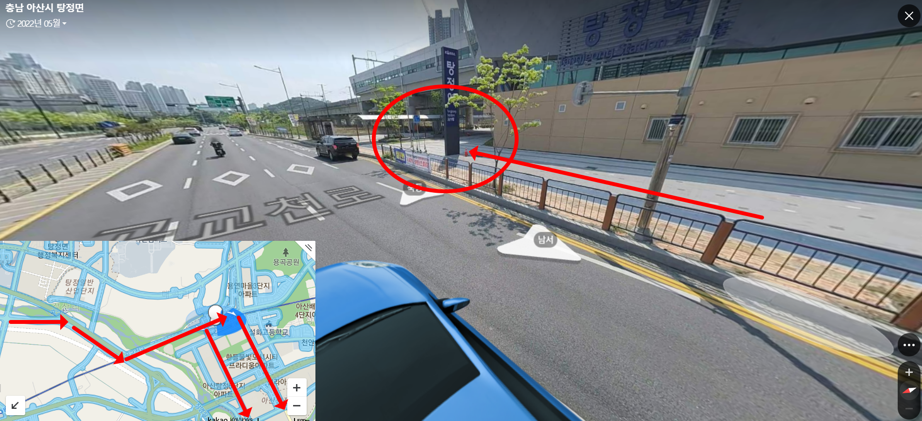 아산 신도시 자전거 여행자들의 집결지 탕정역