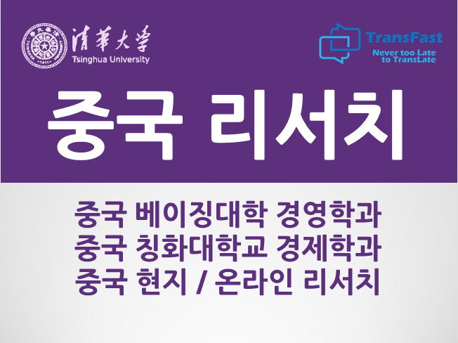  중국 온라인 리서치 및 서베이 (중국 최대 업체 위탁)
