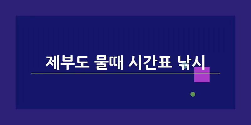 제부도 물때 시간표 낚시_8