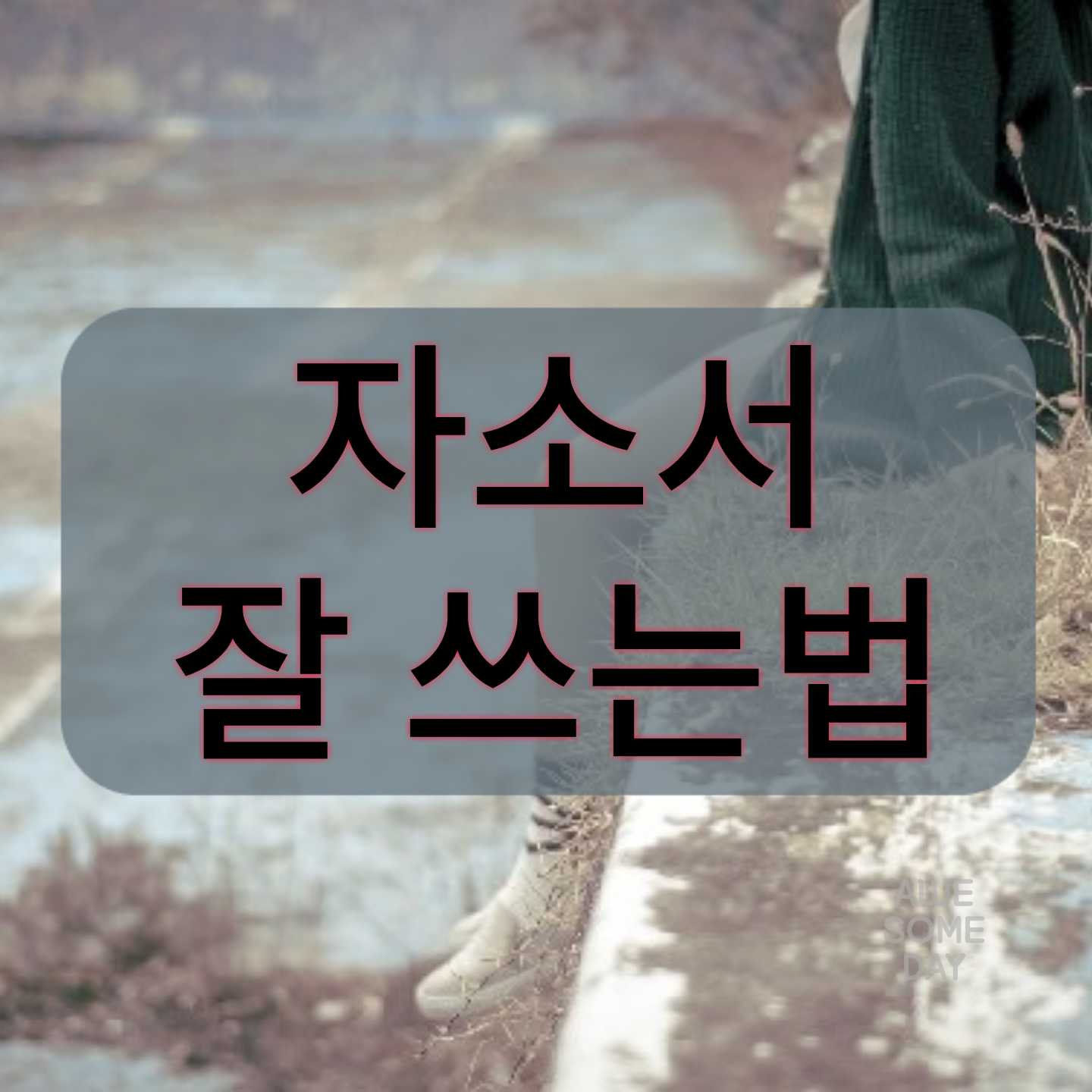  자기소개서 잘 쓰는법