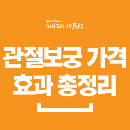  관절보궁 가격 정리
