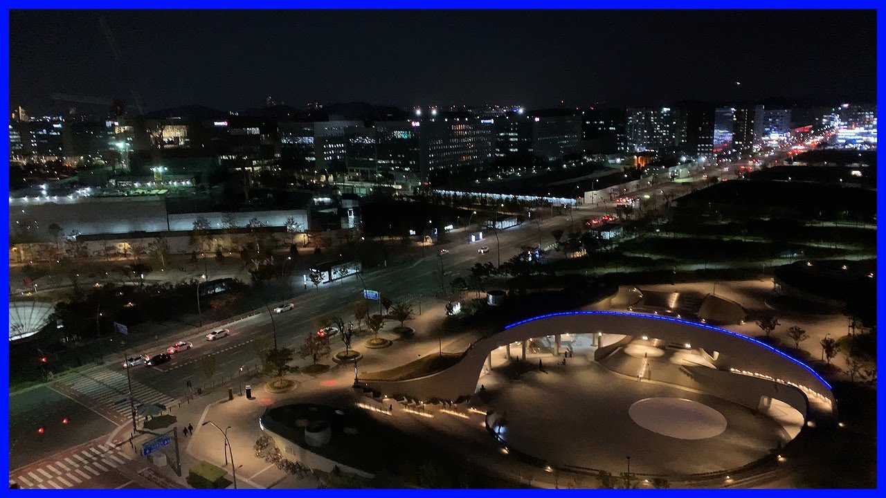  마곡지구 야경 | 마곡동 Korea Seoul Apartment 4K | 마곡나루역보타닉푸르지오시티, 마곡 마이스 롯데, 원웨스트