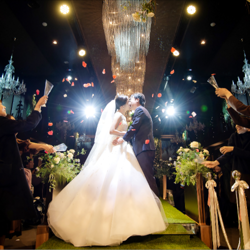 한일부부의 한국 결혼식 사진