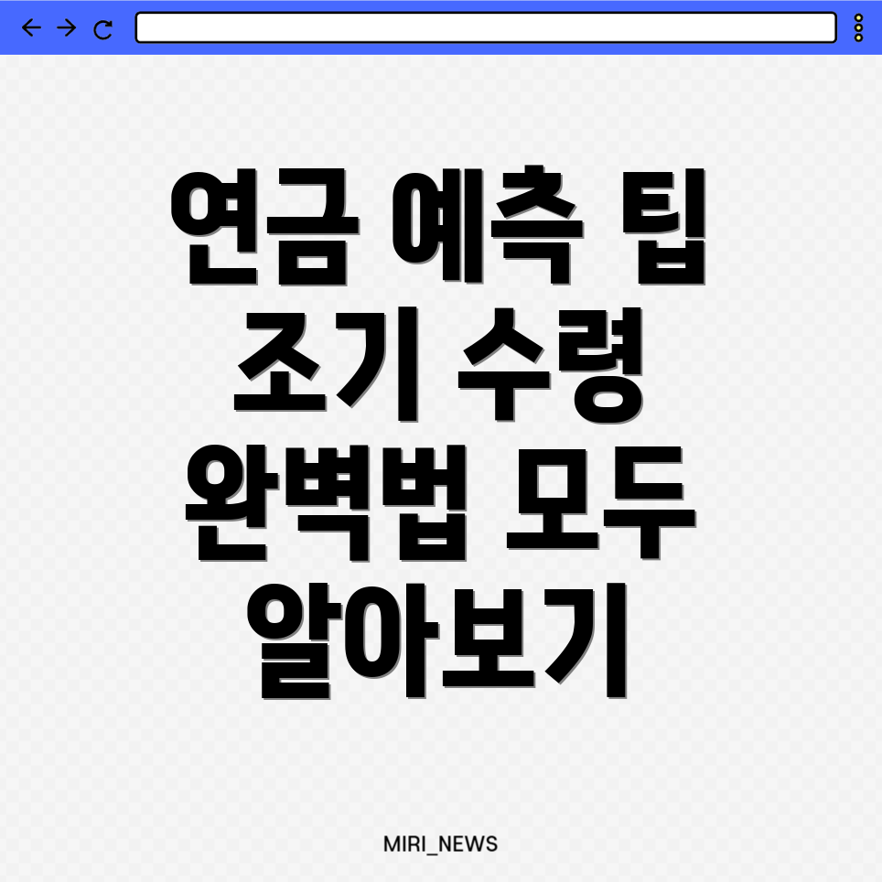 국민연금 예상수령액