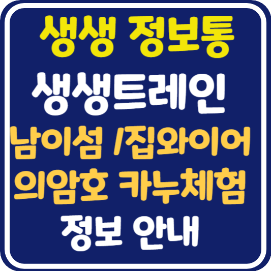 생생 정보통 춘천 남이섬 집와이어, 남이섬, 의암호 카누 체험 정보 안내 : 생생트레인 강산해