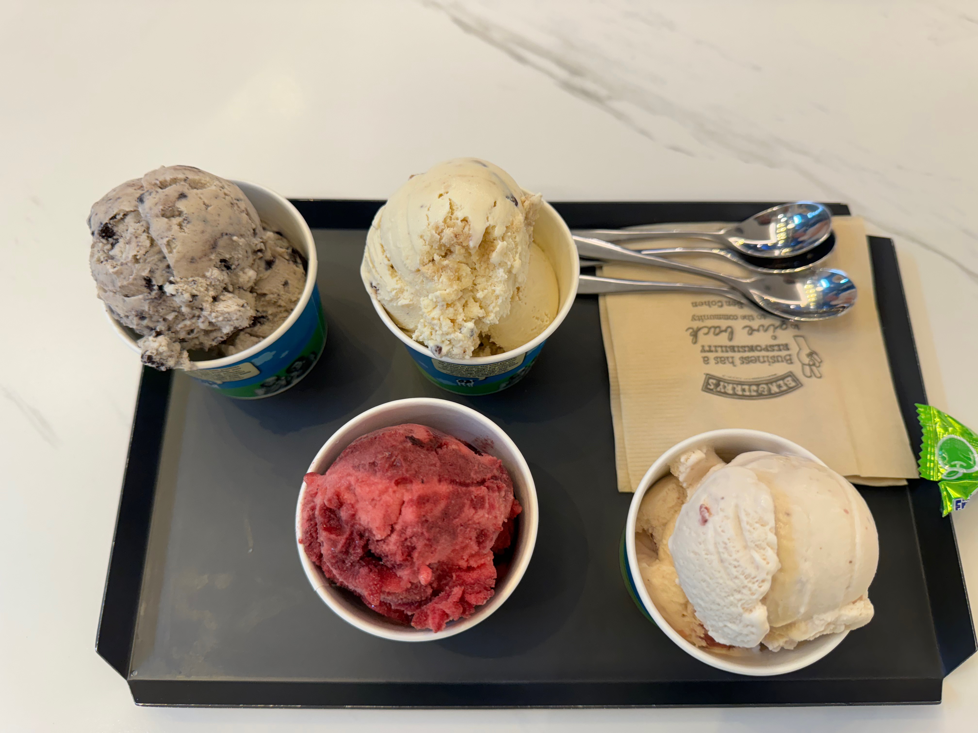 벤엔제리스(BEN&amp;JERRY'S)아이스크림 밀도 높은 진한 맛 DV점에서 더욱 다양한 맛을 선택