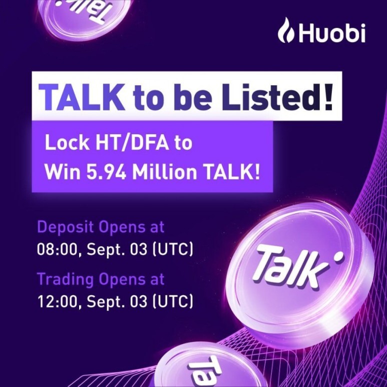  톡큰 9월3일 후오비 글로벌 상장 (Talken, Hoxy 바이낸스?)