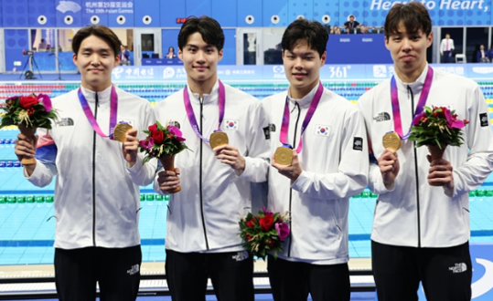 수영 800미터 계영 남자 대표팀