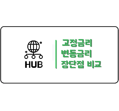  고정금리 변동금리 장단점 및 차이 비교, 금리 용어 총정리