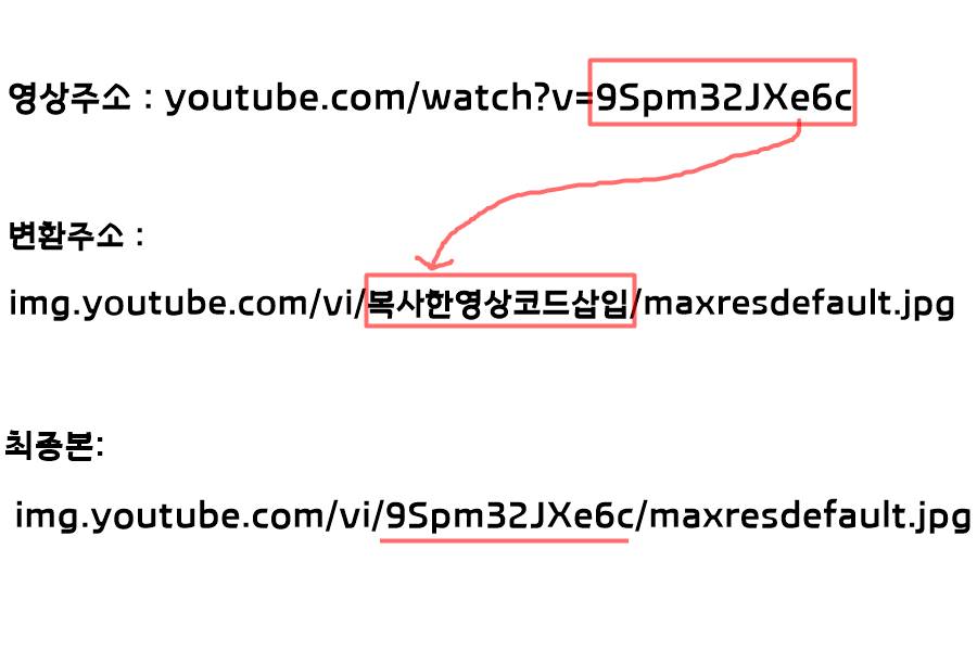 유튜브 썸네일 추출방법 순서
