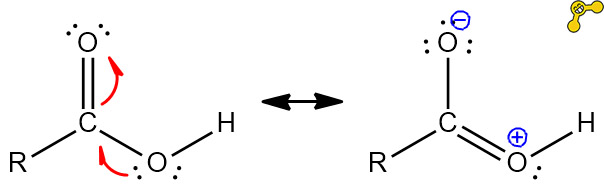 resonance structure of carboxylic acid