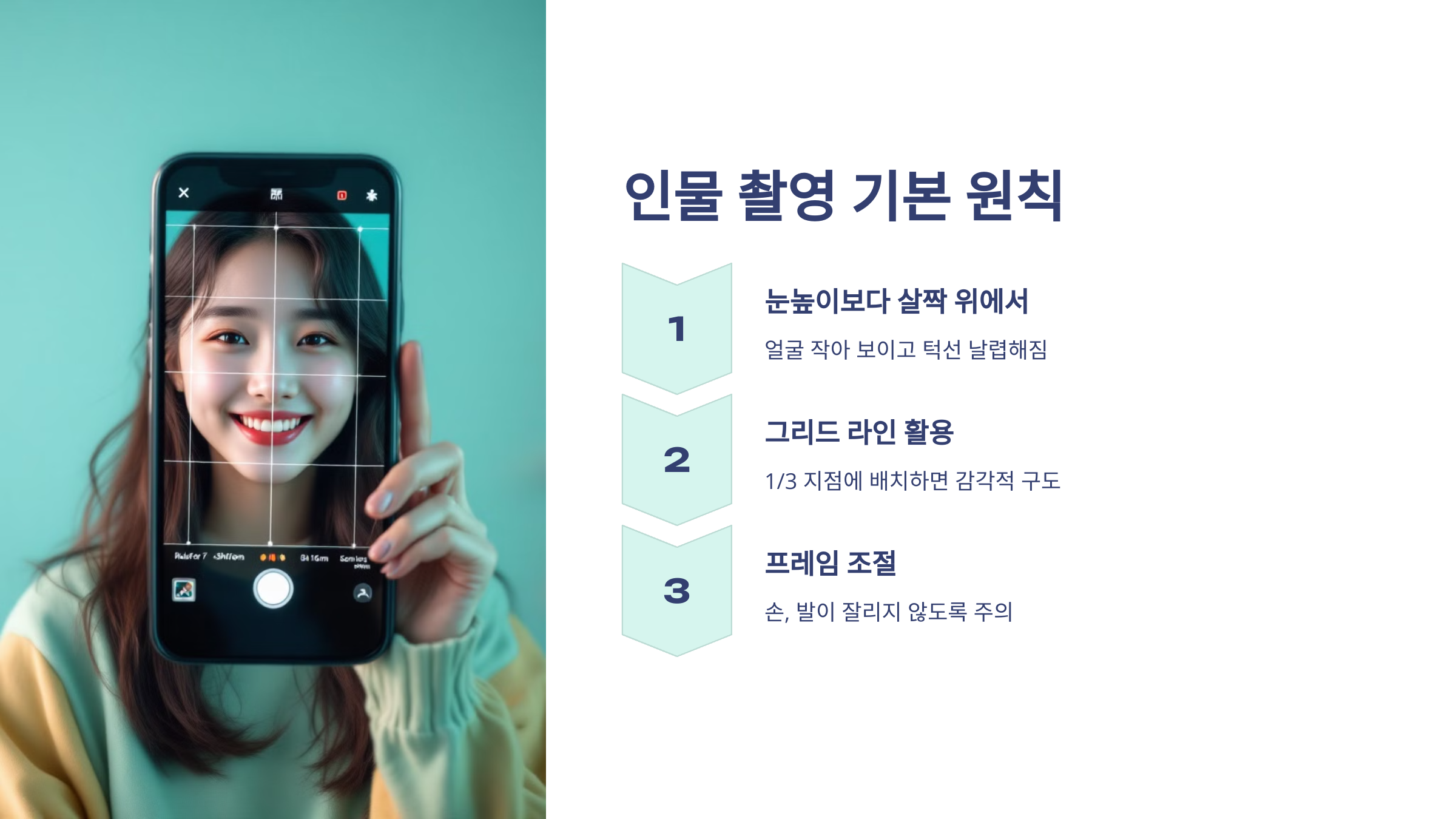 누구나 쉽게 따라 하는 인물 촬영 기본 원칙