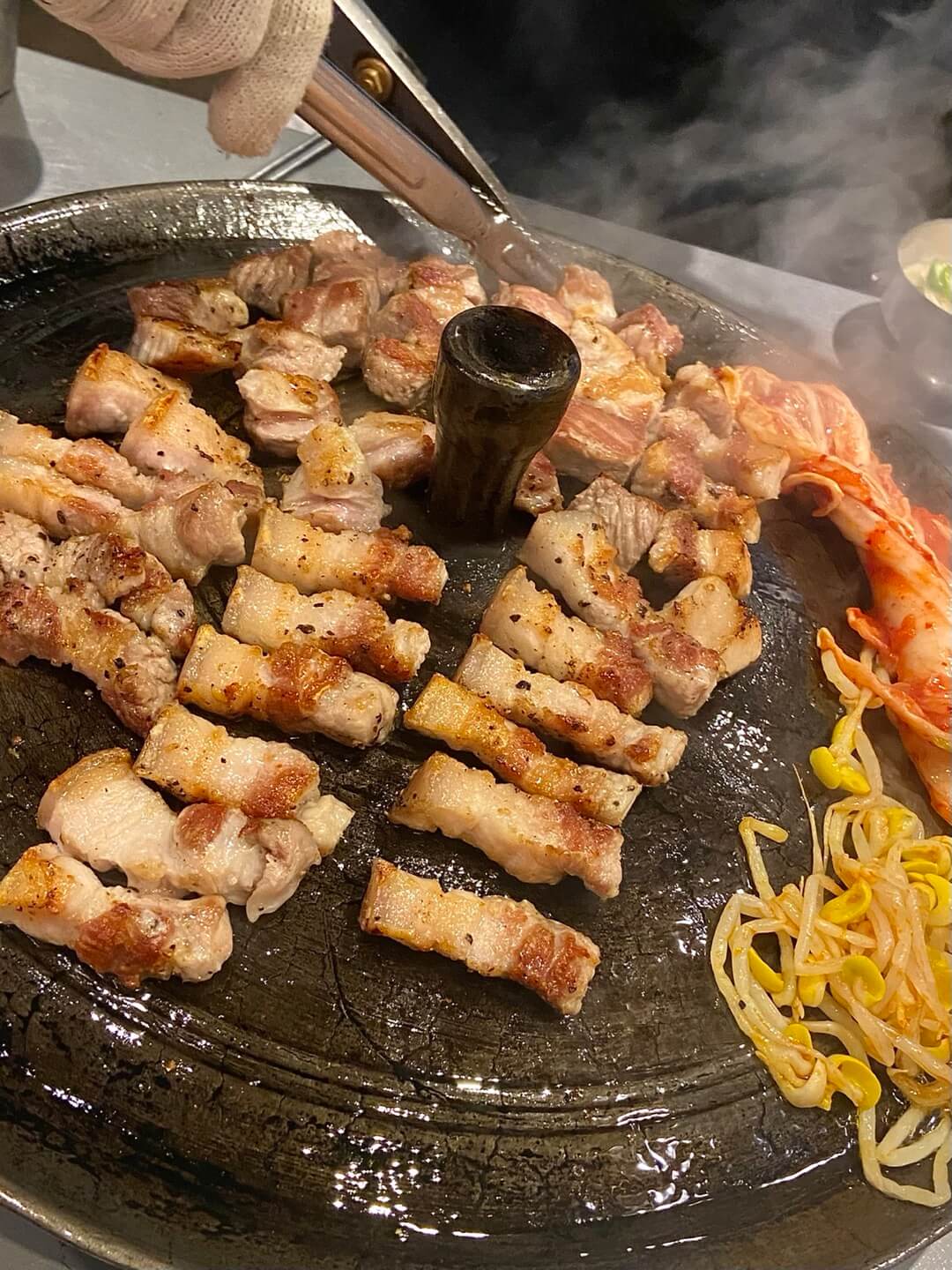 솥뚜껑 삼겹살 맛집 목구멍 대전 오류점 고기2