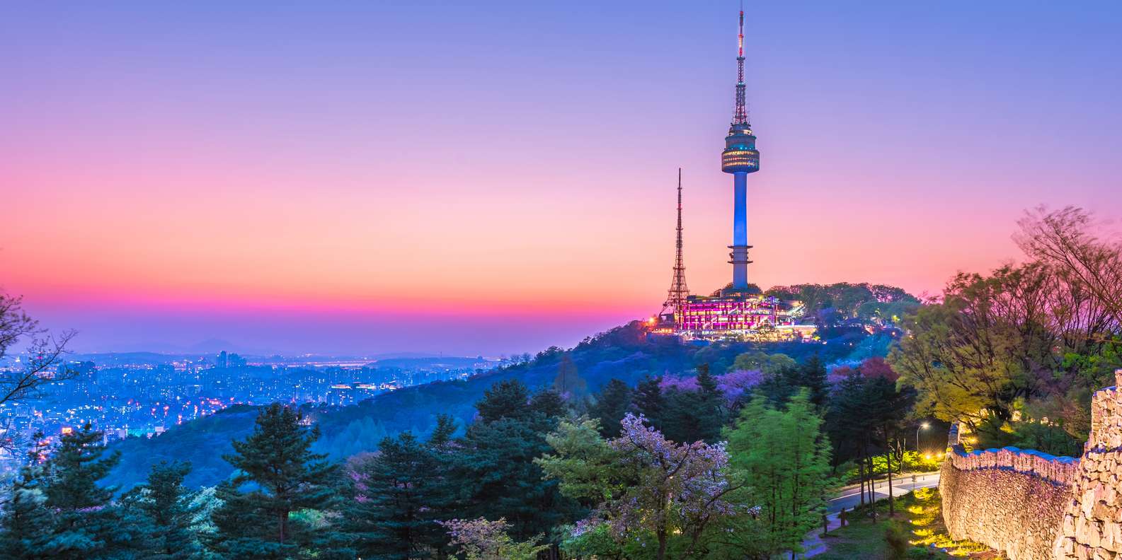 남산타워 밤 전망