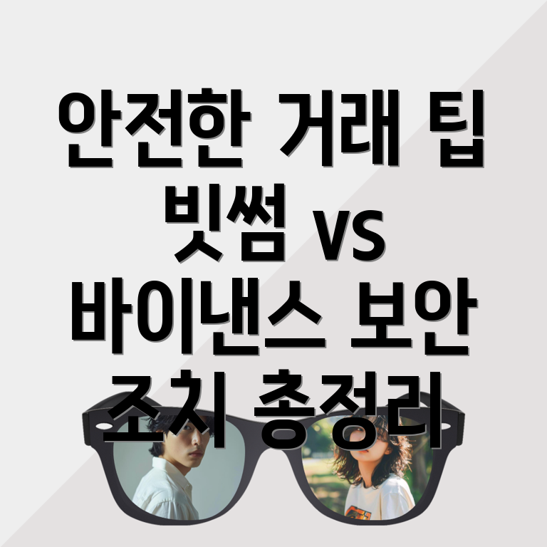 빗썸 바이낸스 보안 조치