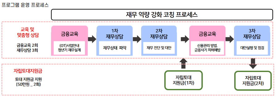 서울시 청년자립토대지원사업 운영 프로세스