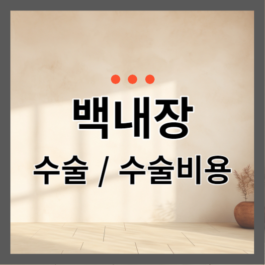  백내장 수술, 백내장 수술비용 정보 알아보기