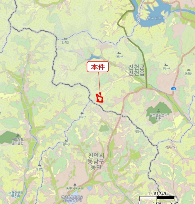 청주지방법원2022타경54128 광역위치도