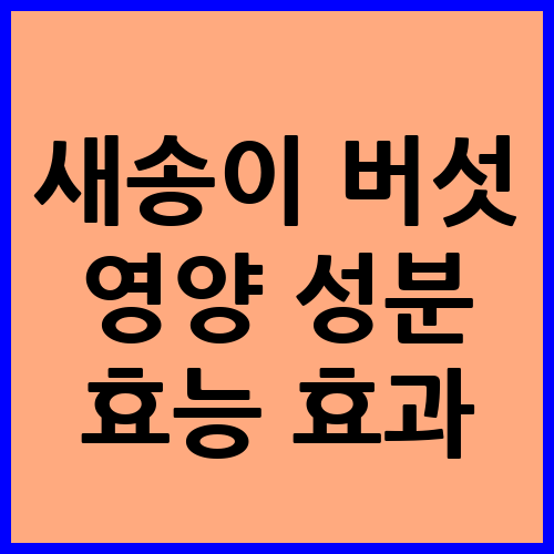 새송이 버섯