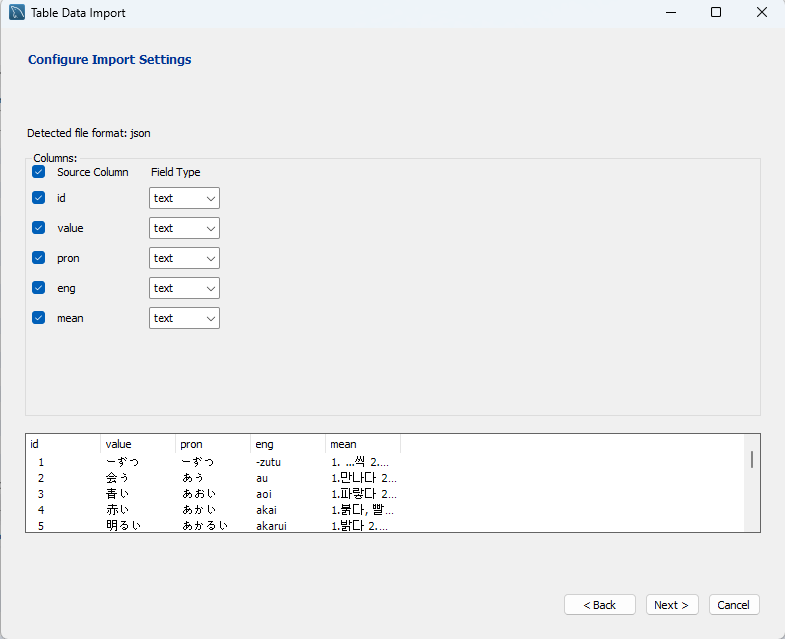  mysql json 