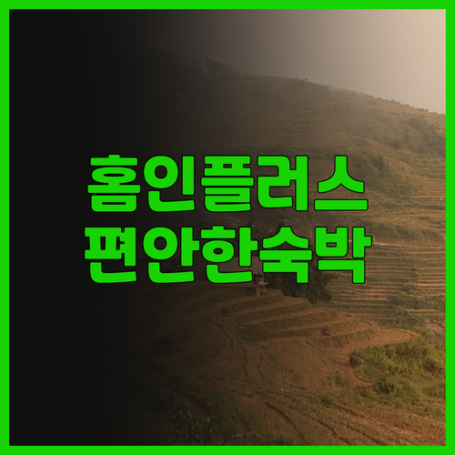 홈 인 플러스 호텔에서의 편안한 숙박