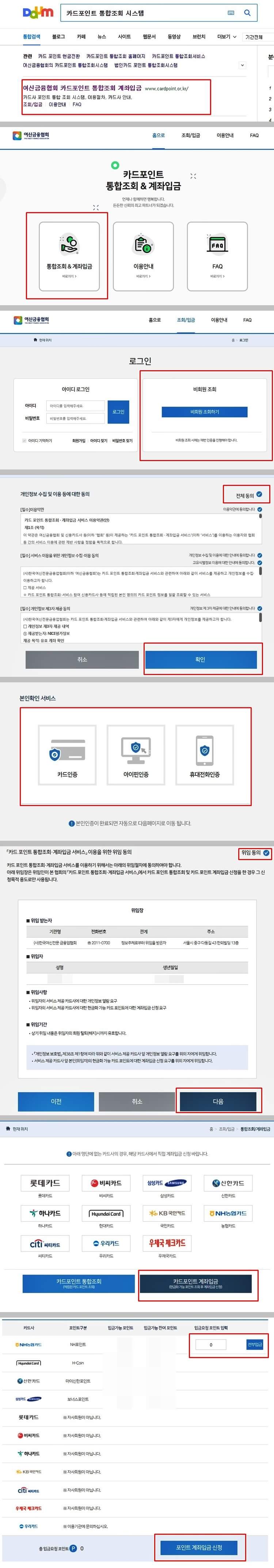 카드포인트-통합조회-및-계좌입금-방법-절차도