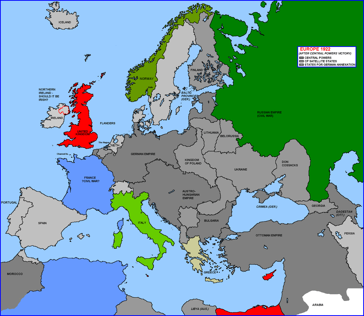 갈리치아만 잃는 오스트리아-헝가리 제국