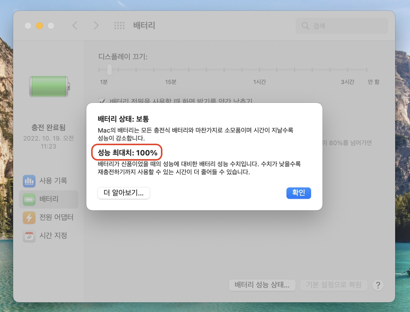 맥북 배터리 성능 확인 하는 2가지 방법 사진 4