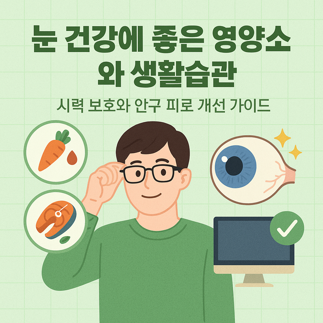 눈 건강에 좋은 영양소와 생활습관