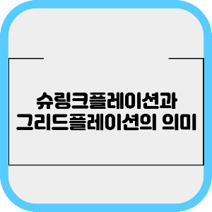 슈링크플레이션과 그리드플레이션의 의미