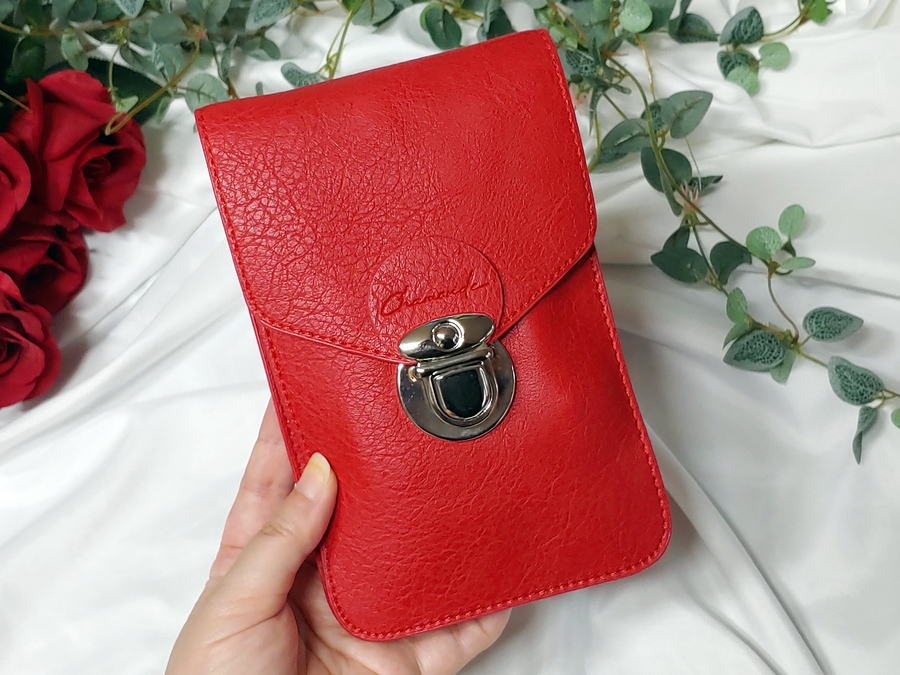 폰 수납과 터치를 편리하게 폰백 샤몬드 멀티백으로 8