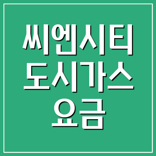  씨엔시티에너지 도시가스 요금 조회 및 납부 (대전, 계룡)