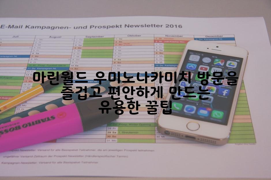 마린월드 우미노나카미치 방문을 즐겁고 편안하게 만드는 유용한 꿀팁