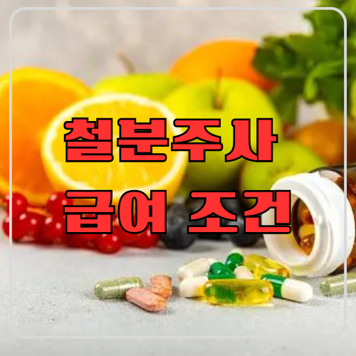 철분주사 급여 조건