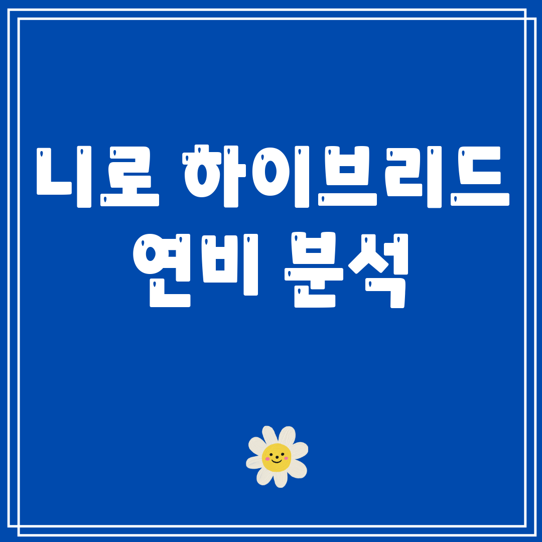 니로하이브리드연비분석