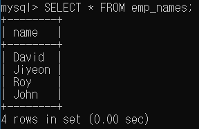  MySQL) 샘플 데이터 테이블 생성