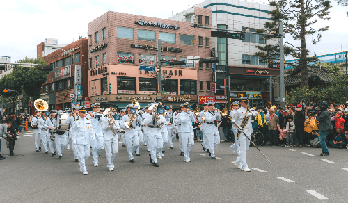 거리퍼레이드 해군