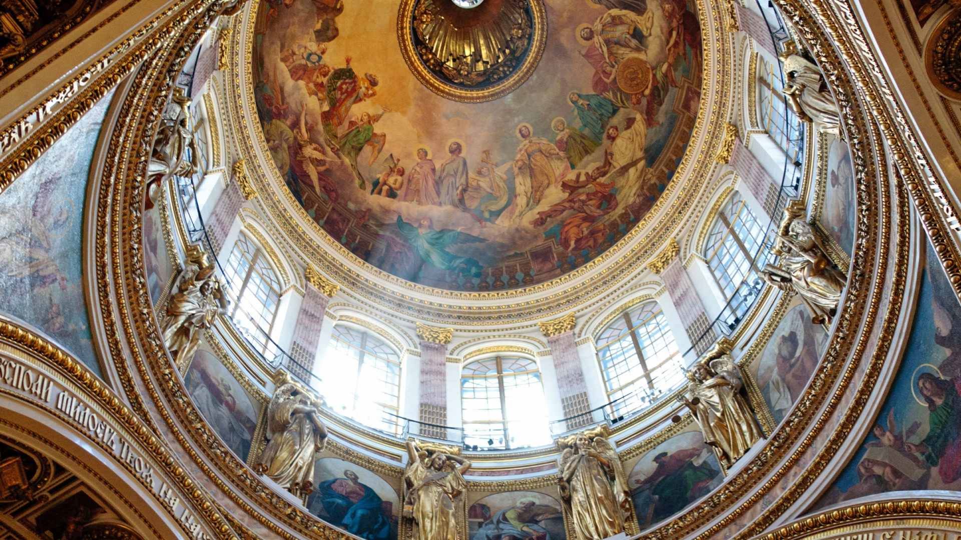 Church interior wallpaper