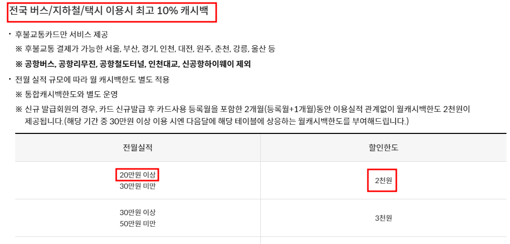 알뜰교통카드 체크카드