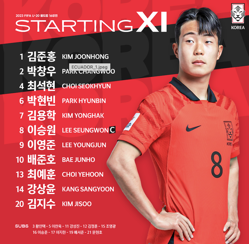 이승원(2003) 축구 선수 - U20