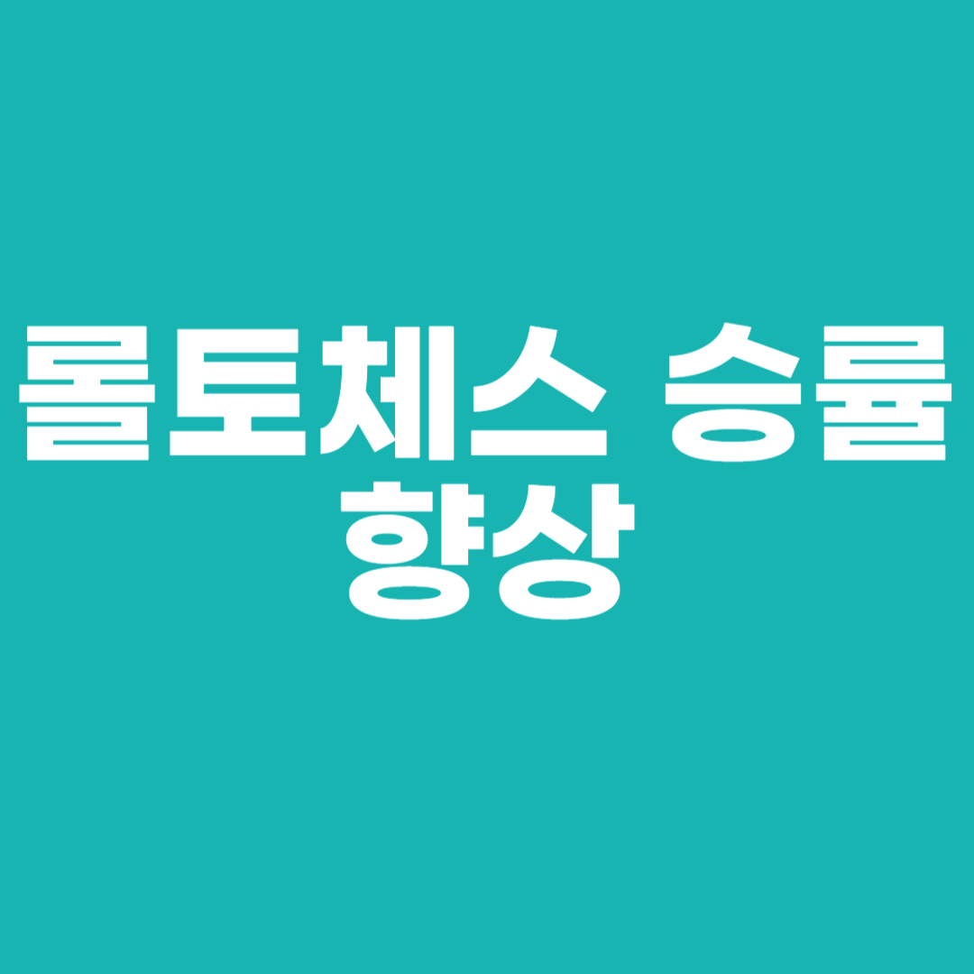 롤토체스 승률 향상