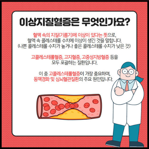  이상지질혈증 원인 종류 치료 예방