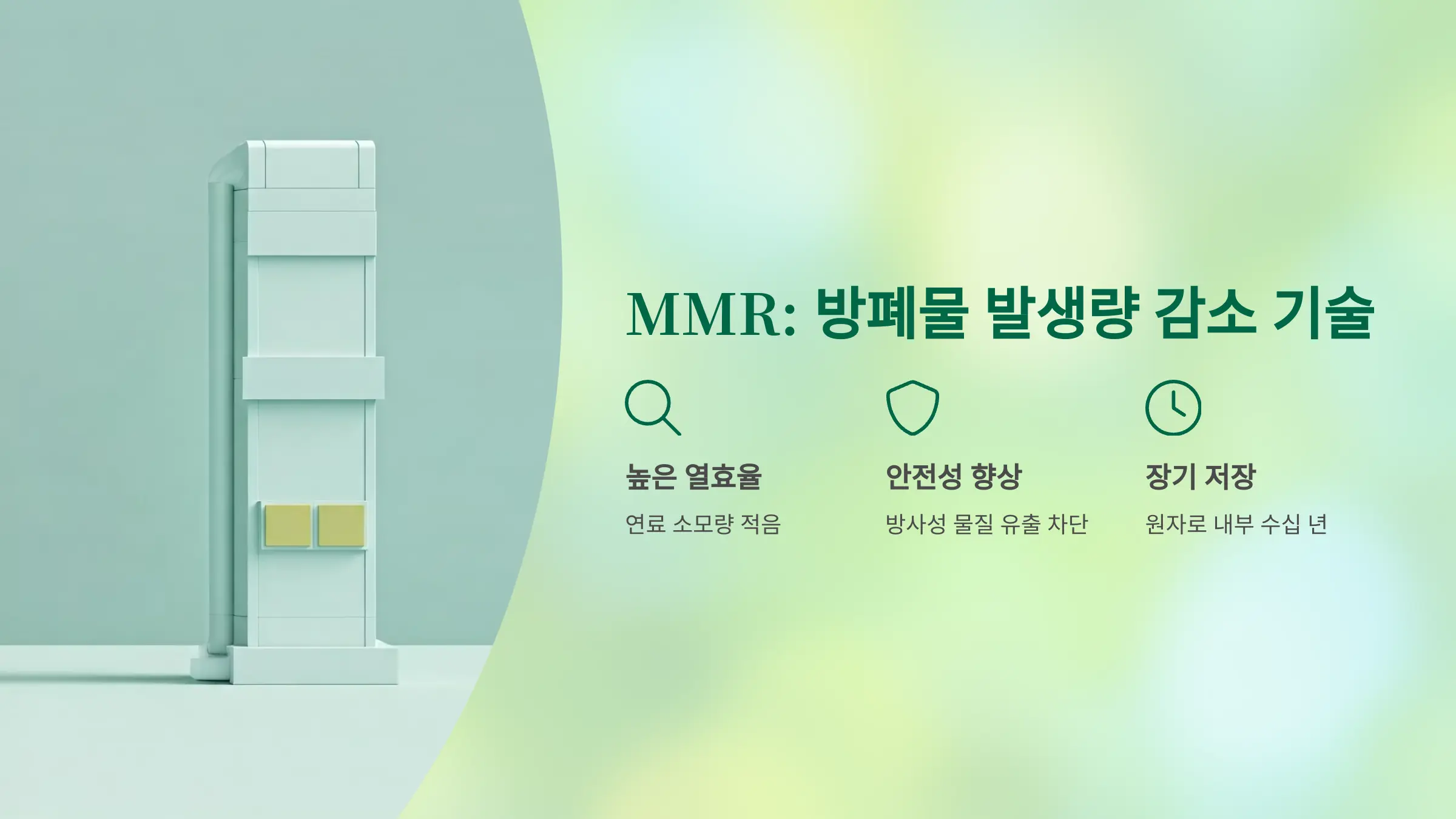 MMR: 고준위폐기물 발생 자체를 줄이는 원자로 기술