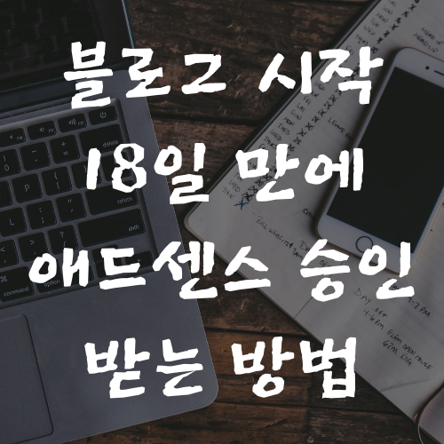  블로그 시작 18일 만에 구글 애드센스 승인 받는 법