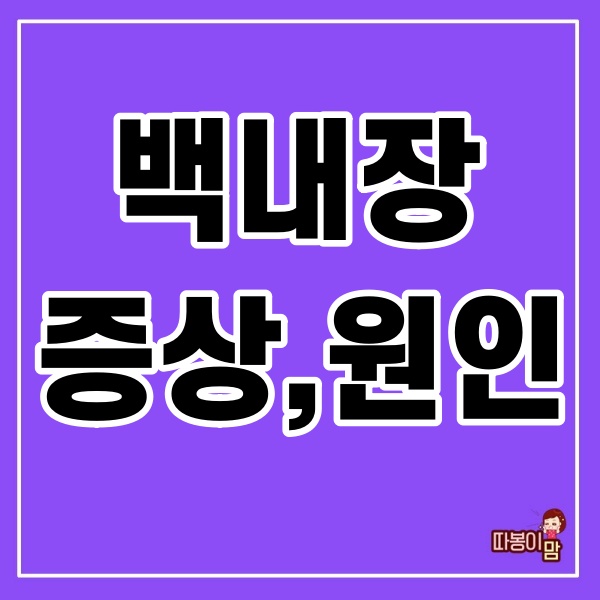  백내장 증상